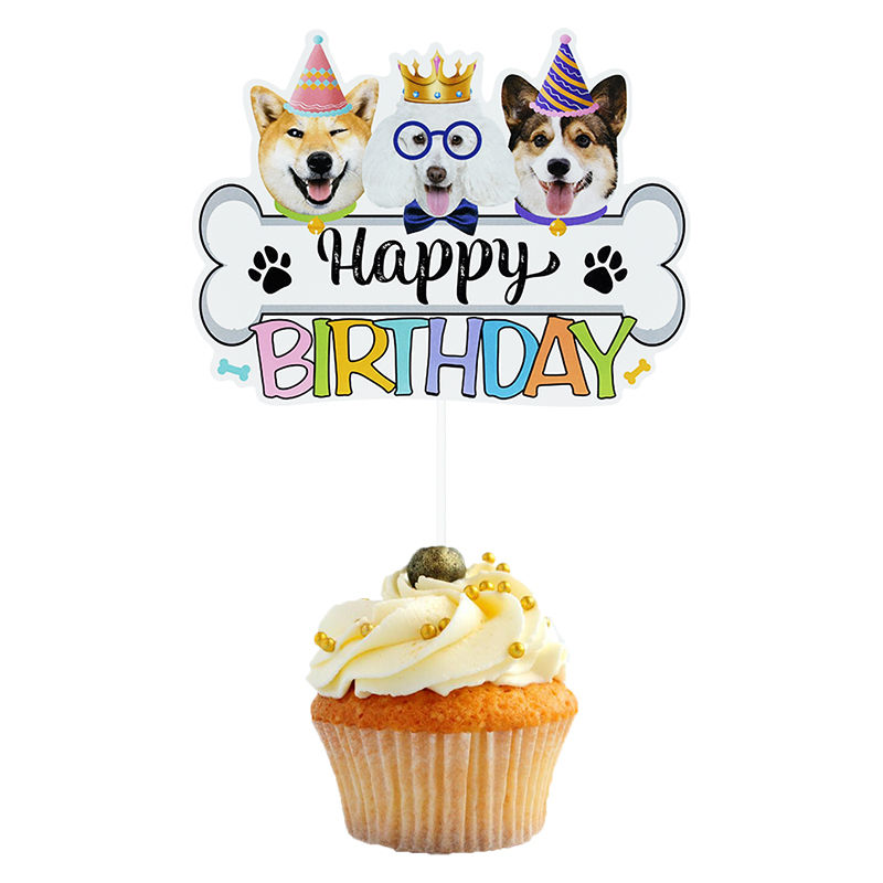 Thumbnail: Pet Cat Dog Party Flag Garland Happy Birthday Paper Banner Bunting Decoration Cu
