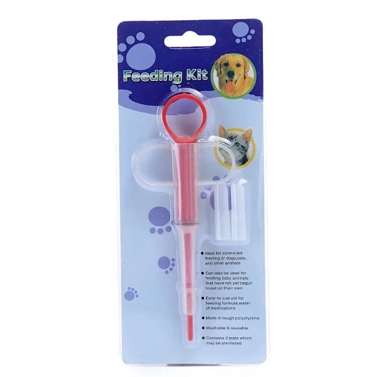 Thumbnail: Pet Medicine Feeder Cat Tablet Syringe Feeder Soft Tip Dual Purpose Feeder Cat P