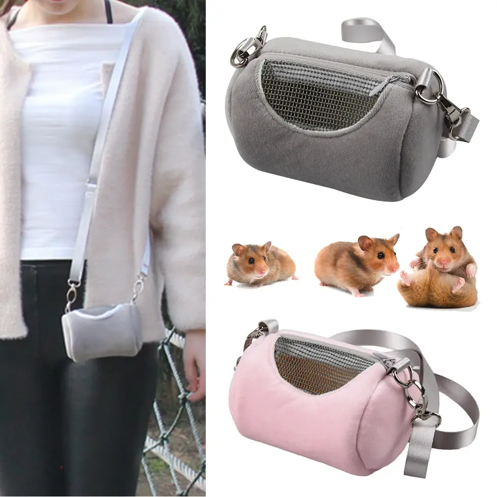 1Pc Small Pet Backpack Hamster Carrier Bag Portable Cylinder Satchel Flying Squi