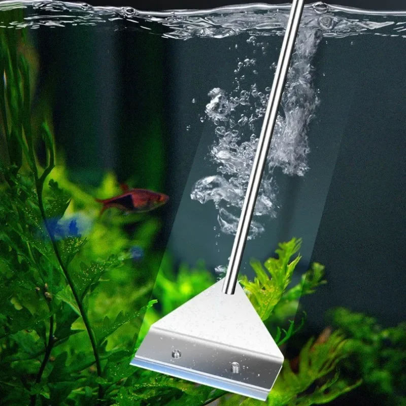 Aquarium cleaning tools flat sand algae removal dual-use glass algae scraper hou