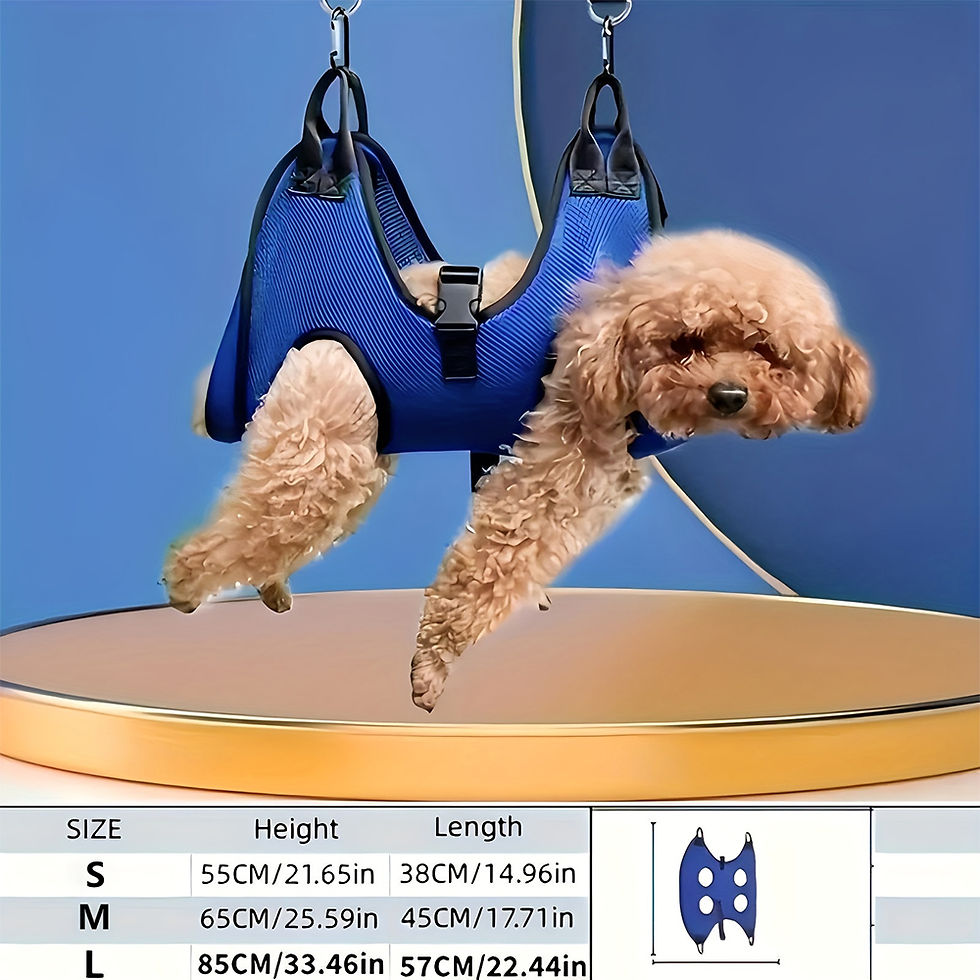 Thumbnail: Pet Grooming Hammock Cat Dog Nail Clipper Fixer Teddy Hook Type Feeding Anti-scr