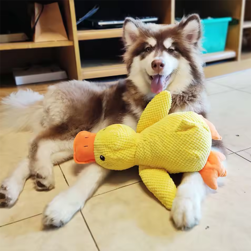 Thumbnail: Cute dog Toy Stomping Duck Bite Resistant Grinding Teeth Cleaning Large Dog Inte