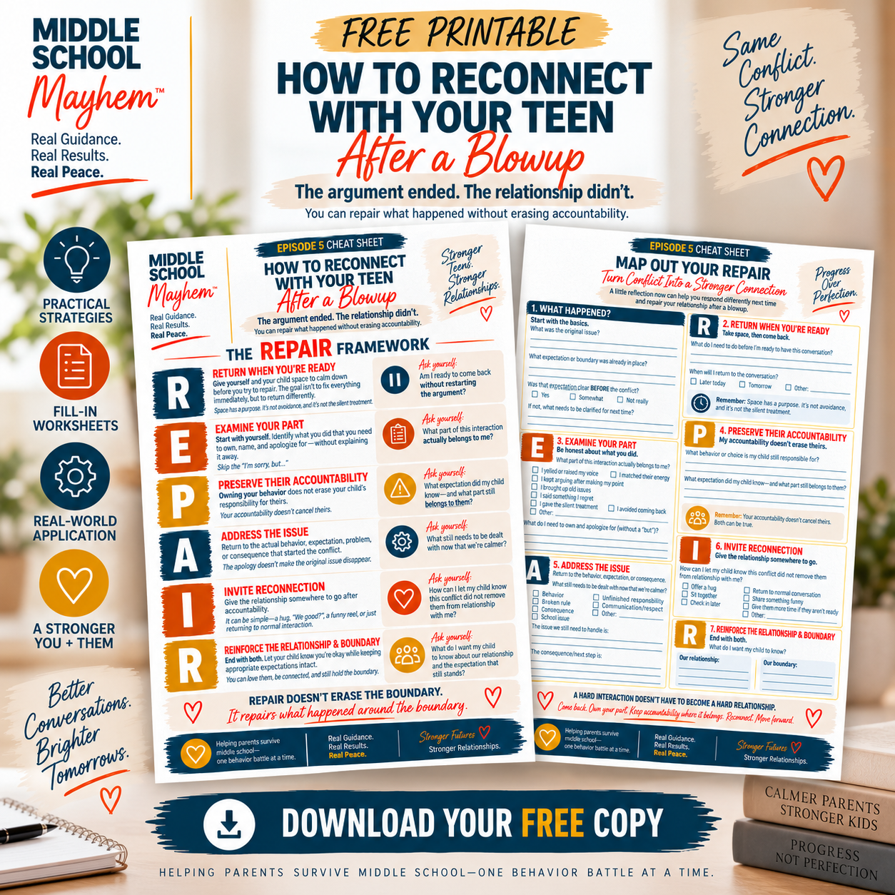 REPAIR Reconnection Cheat Sheet