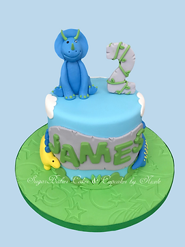 Dinosaur Birthday Cake.