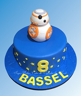 BB-8 Robot themed Birthday Cake