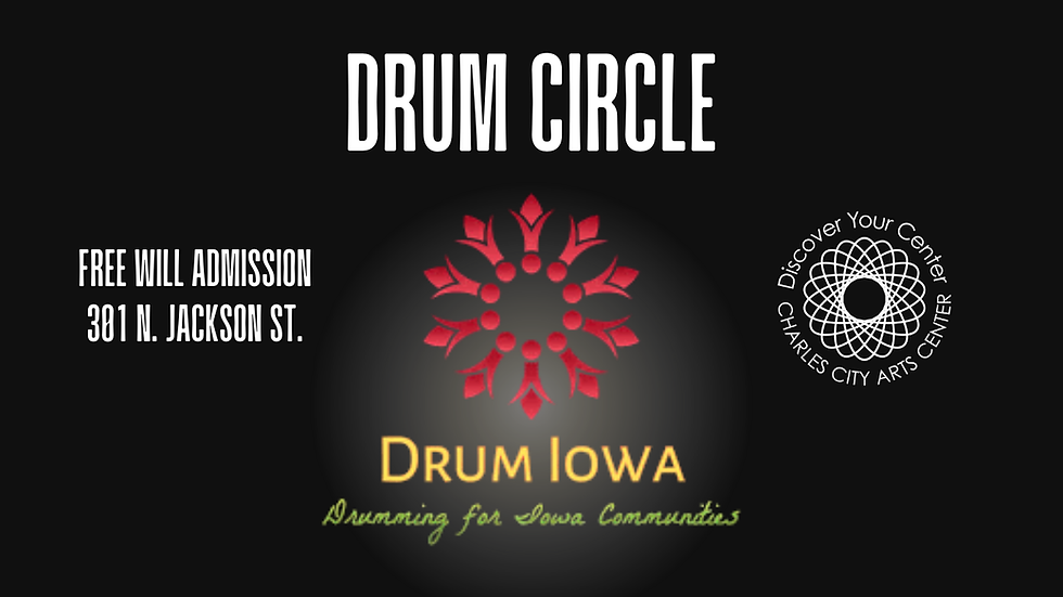 Drumming with the Charles City Arts Center