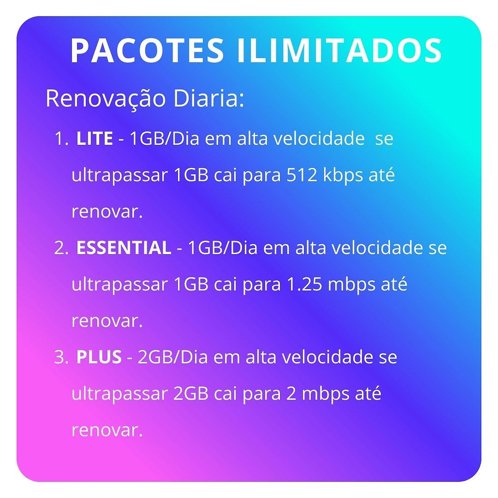 Planos ilimitados - FAQ