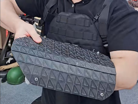 Quick-Response Foldable Lightweight Arm Shield (Carbon Fiber Composite)