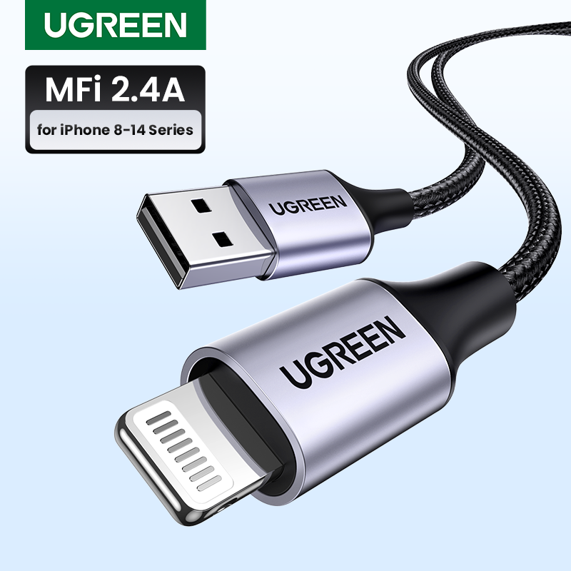 Cable UGREEN USB a Lightning MFi de carga rápida para iPhone