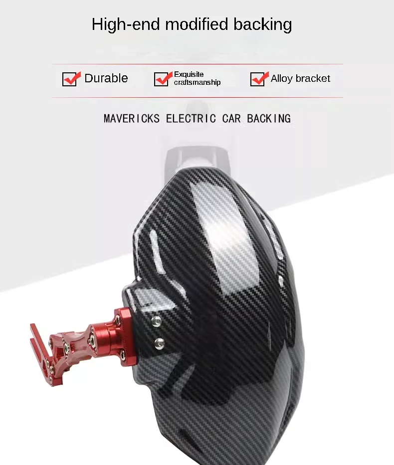 Miniatura: Soporte universal negro para guardabarros trasero de motocicleta y bicicleta eléctrica