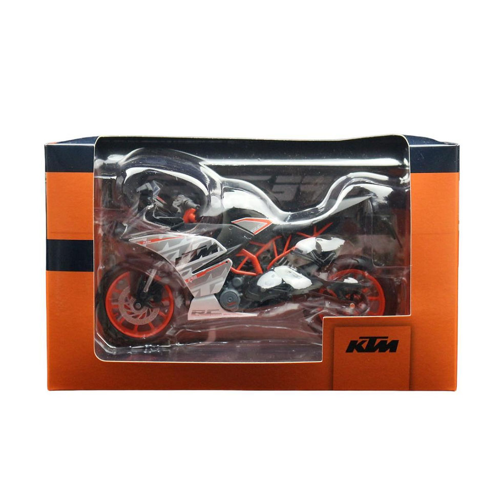 Miniatura: Motocicleta a escala KTM 1290 Super Duke R 2022 1/12 modelo de metal fundido a presión CCA con detalles realistas.