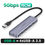 Miniatura: Hub USB tipo C UGREEN 4 en 1 con 4 puertos USB 3.0 5Gbps color gris espacial.