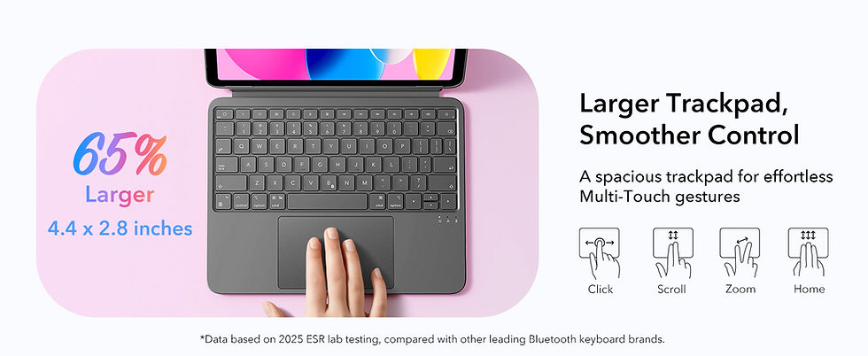 섬네일: Funda ESR con teclado desmontable para iPad 11 pulgadas 2025.