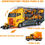 Miniatura: Set de camiones de construcción de juguete realistas.