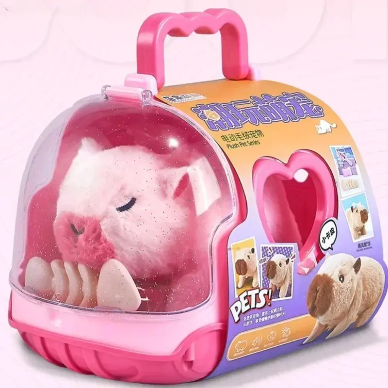 Miniatura: Muñeco eléctrico capibara que camina y emite sonidos