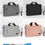 Thumbnail: Maletín y bolso para MacBook Air, MacBook Pro y laptops, con correa de hombro ajustable y protección contra golpes