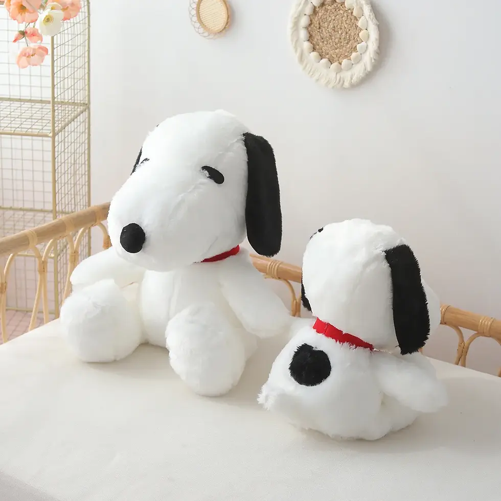 섬네일: Cojín de peluche Snoopy estilo japonés, bordado y suave.