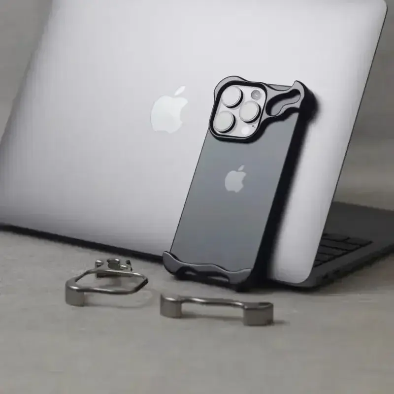 Miniatura: Funda elegante y duradera para iPhone con parachoques de metal