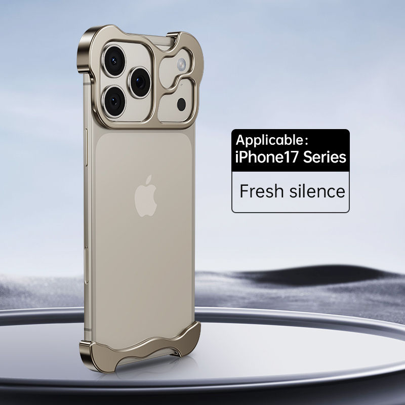 섬네일: Funda de teléfono robusta para iPhone 17 Pro Max y 17 con parachoques metálico