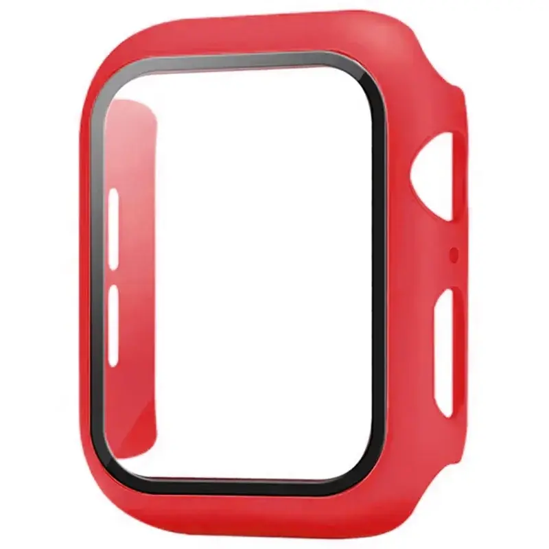 섬네일: “Protector PEO 2 en 1 vidrio + funda para Apple Watch Series 3–10, cobertura total 38–46mm.”