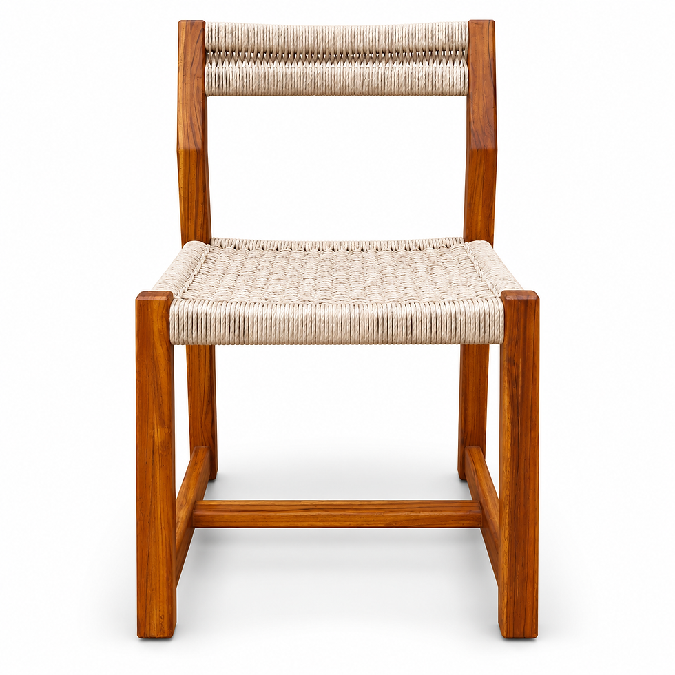 Miniatura: SILLA LINO MADERA TECA - TEJIDO