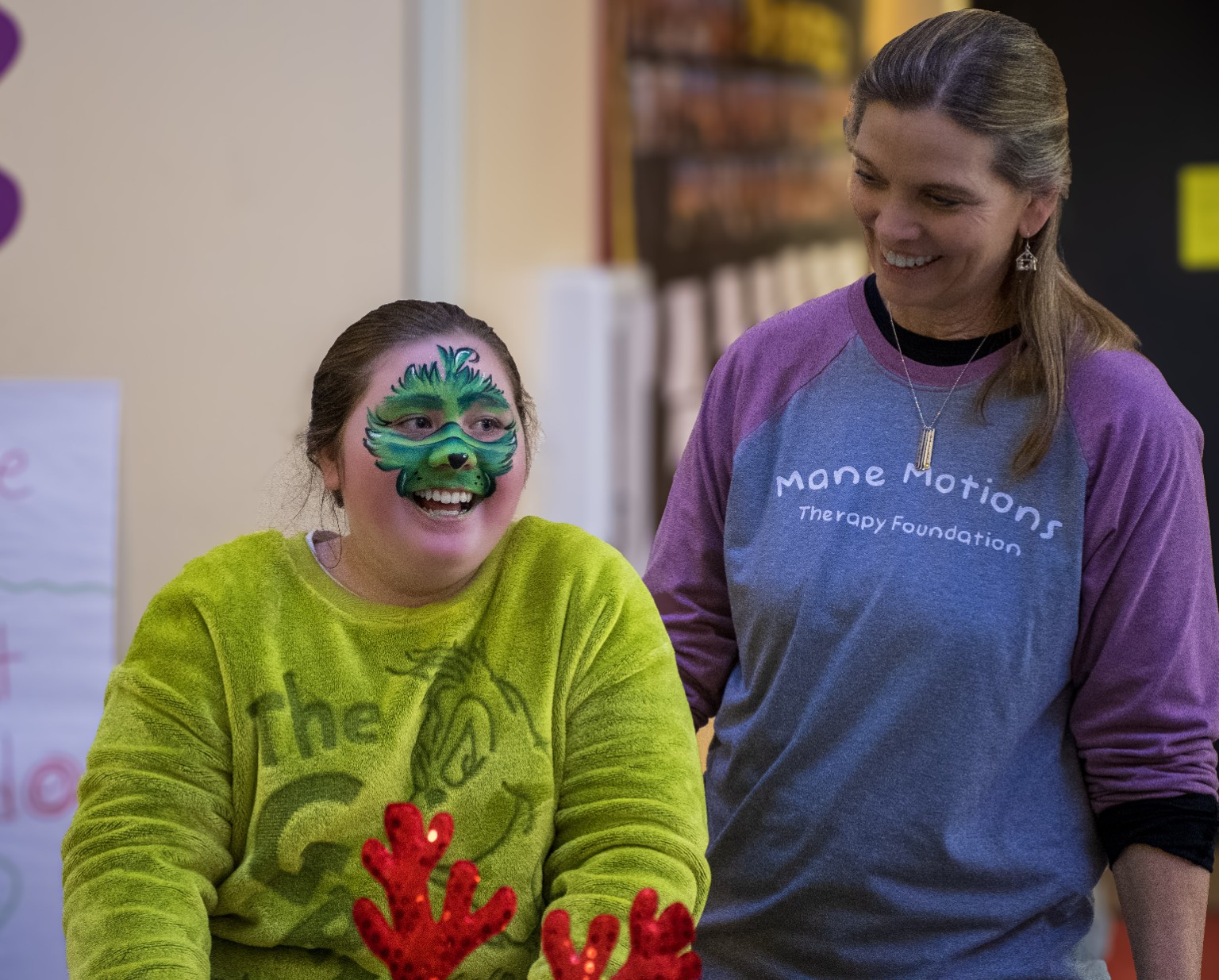 Mane Motions participant and team member at a community event