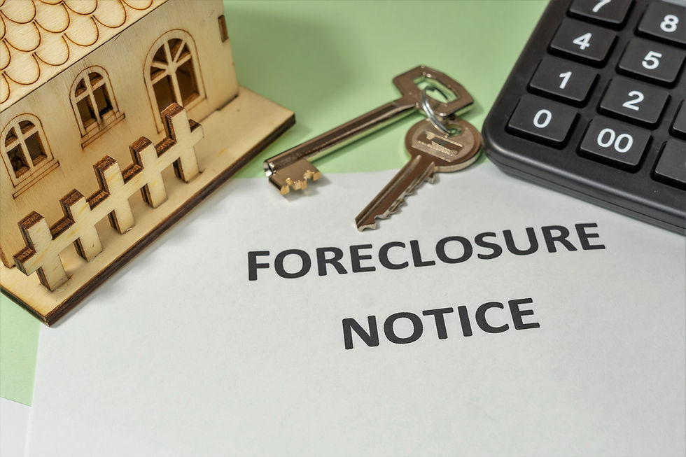 Foreclosure notice letter from a Delaware lender