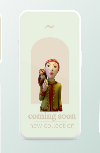 ad campaign images of ceramic figures