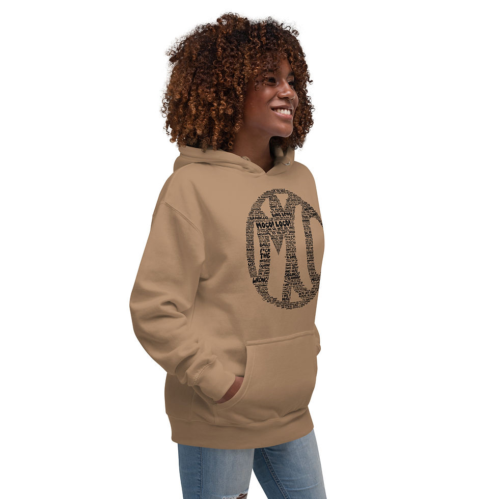 Thumbnail: MoCo Words Hooded Sweatshirt Black
