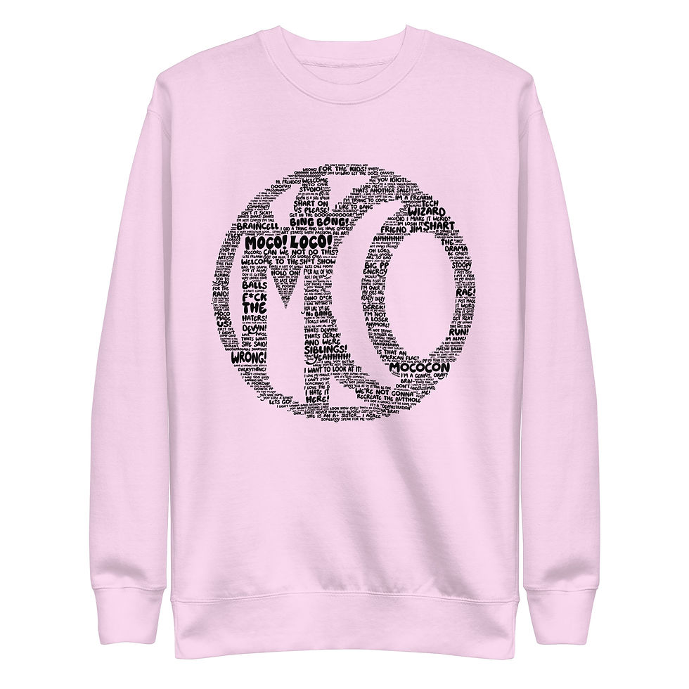 Thumbnail: MoCo Words Crewneck Sweatshirt Black