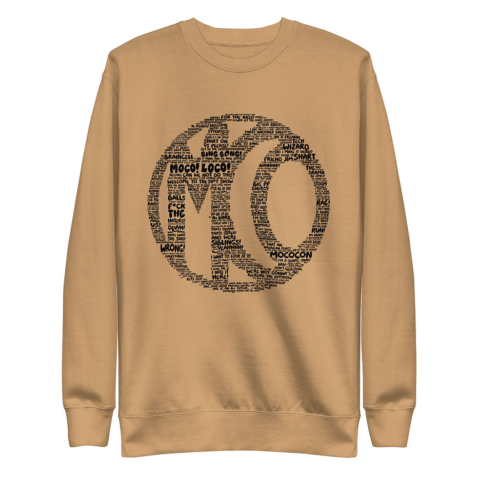 Thumbnail: MoCo Words Crewneck Sweatshirt Black