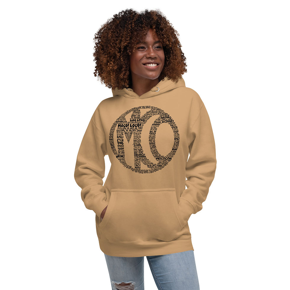 Thumbnail: MoCo Words Hooded Sweatshirt Black