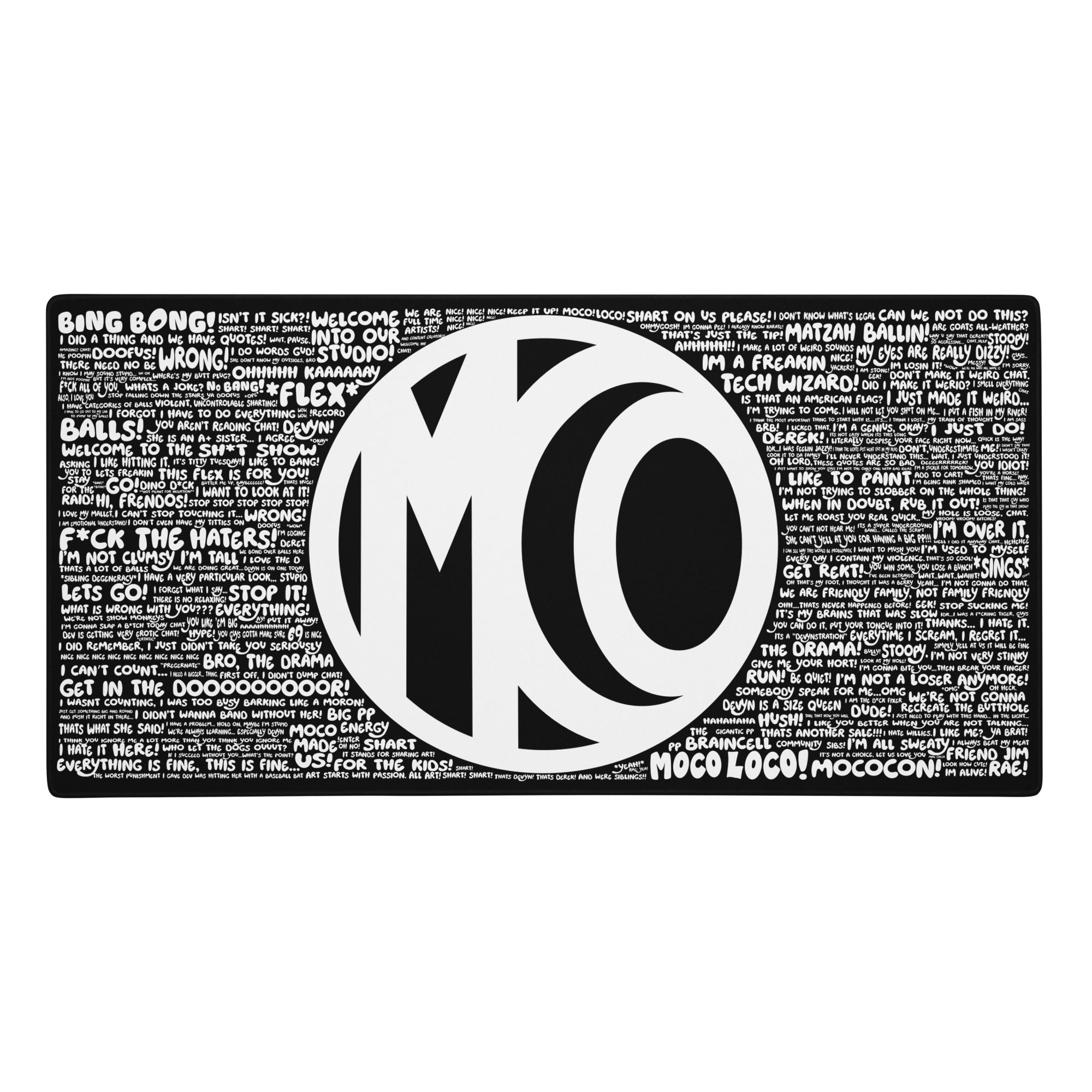 Quotes Gaming Desk Mat