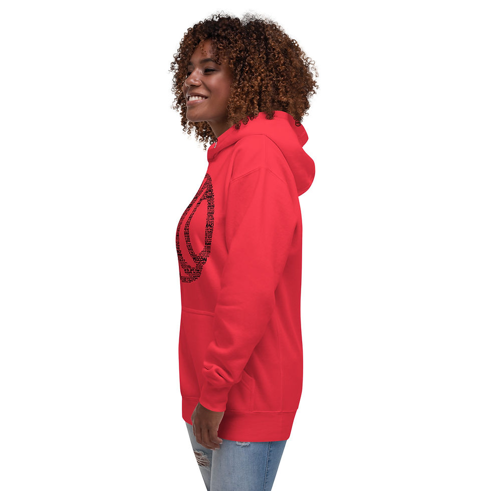 Thumbnail: MoCo Words Hooded Sweatshirt Black