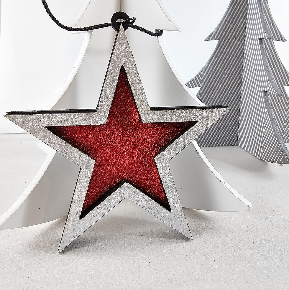 Thumbnail: Silver Star Ornament