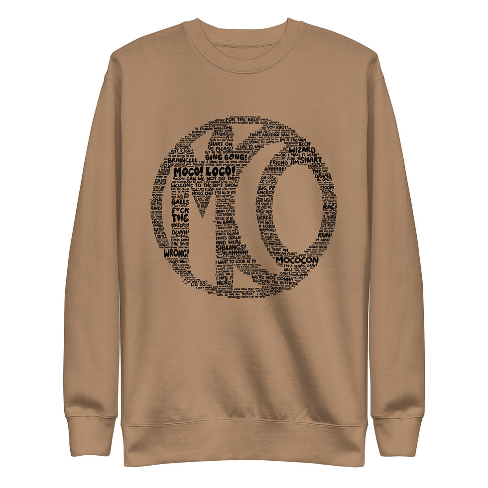Thumbnail: MoCo Words Crewneck Sweatshirt Black