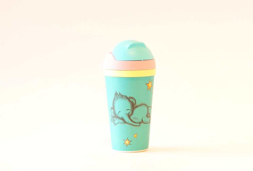 Miniaturbild: Bambus Trinkbecher mit Strohhalm