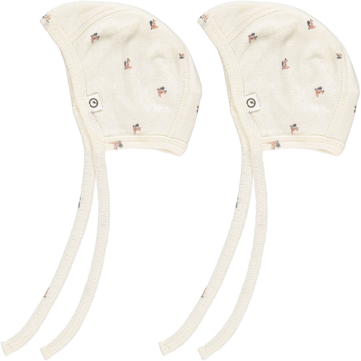 Müsli- Mini- Me- Mütze- Häubchen- Baby- 2er Pack- Blumen - By Green Cotton