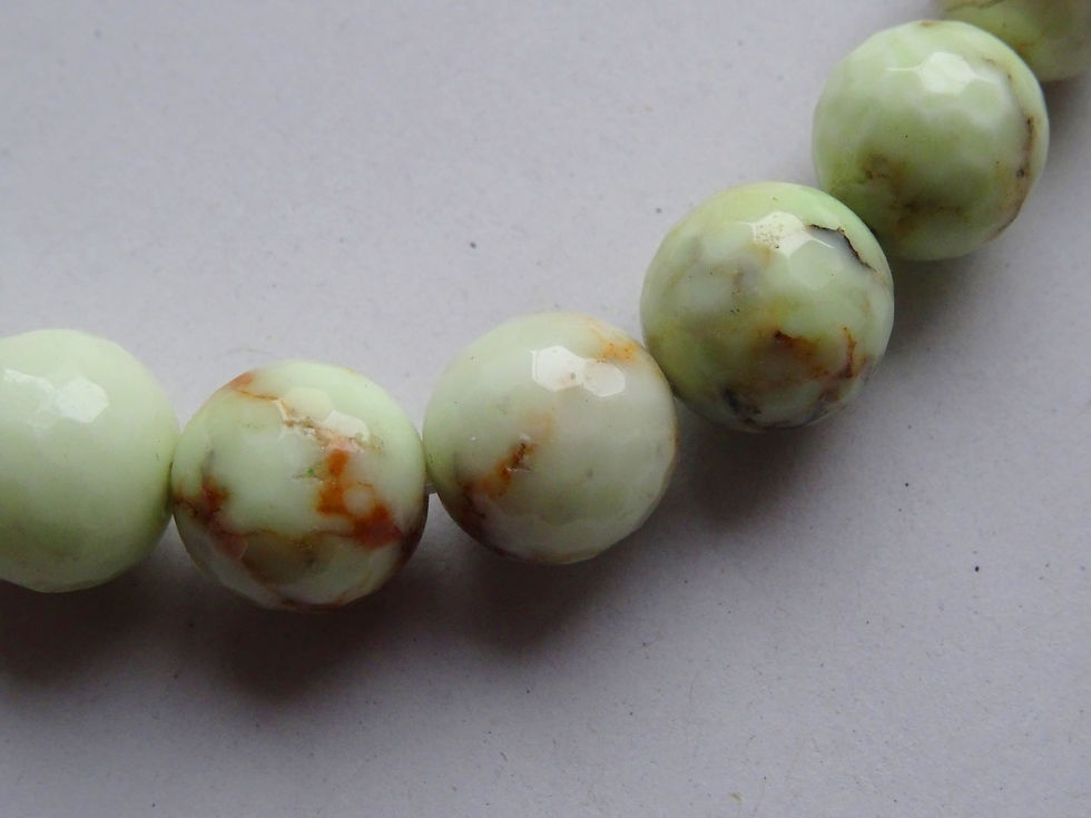 Miniaturbild: Armband Zitronen Chrysopras 10 mm Perlen fac.