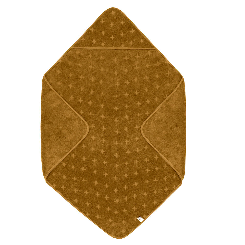 Müsli- Baby- Kapuzen- Badetuch- 100x100- Wood- By Green Cotton