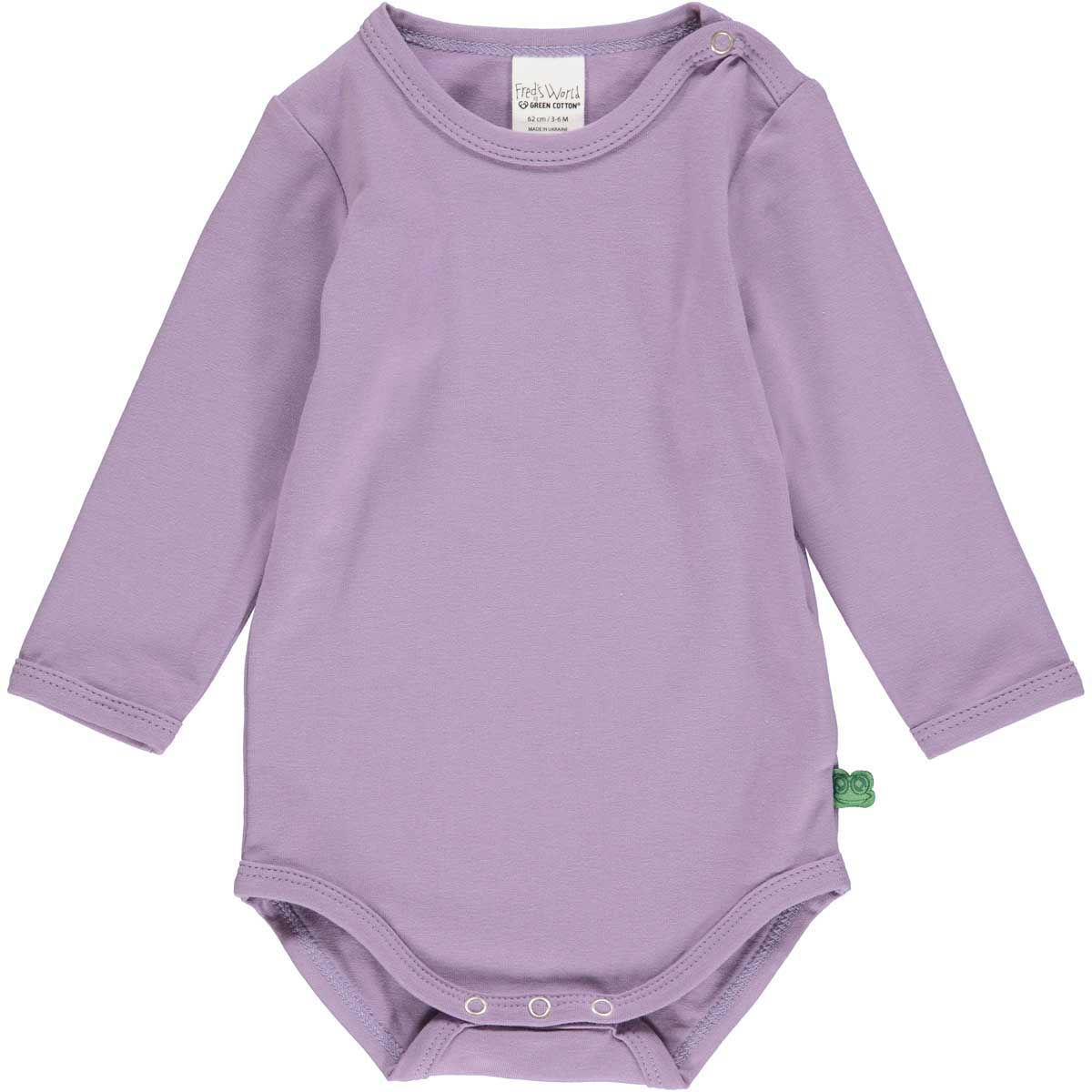Freds World- Alfa- Body-langarm-Orchid -By Green Cotton
