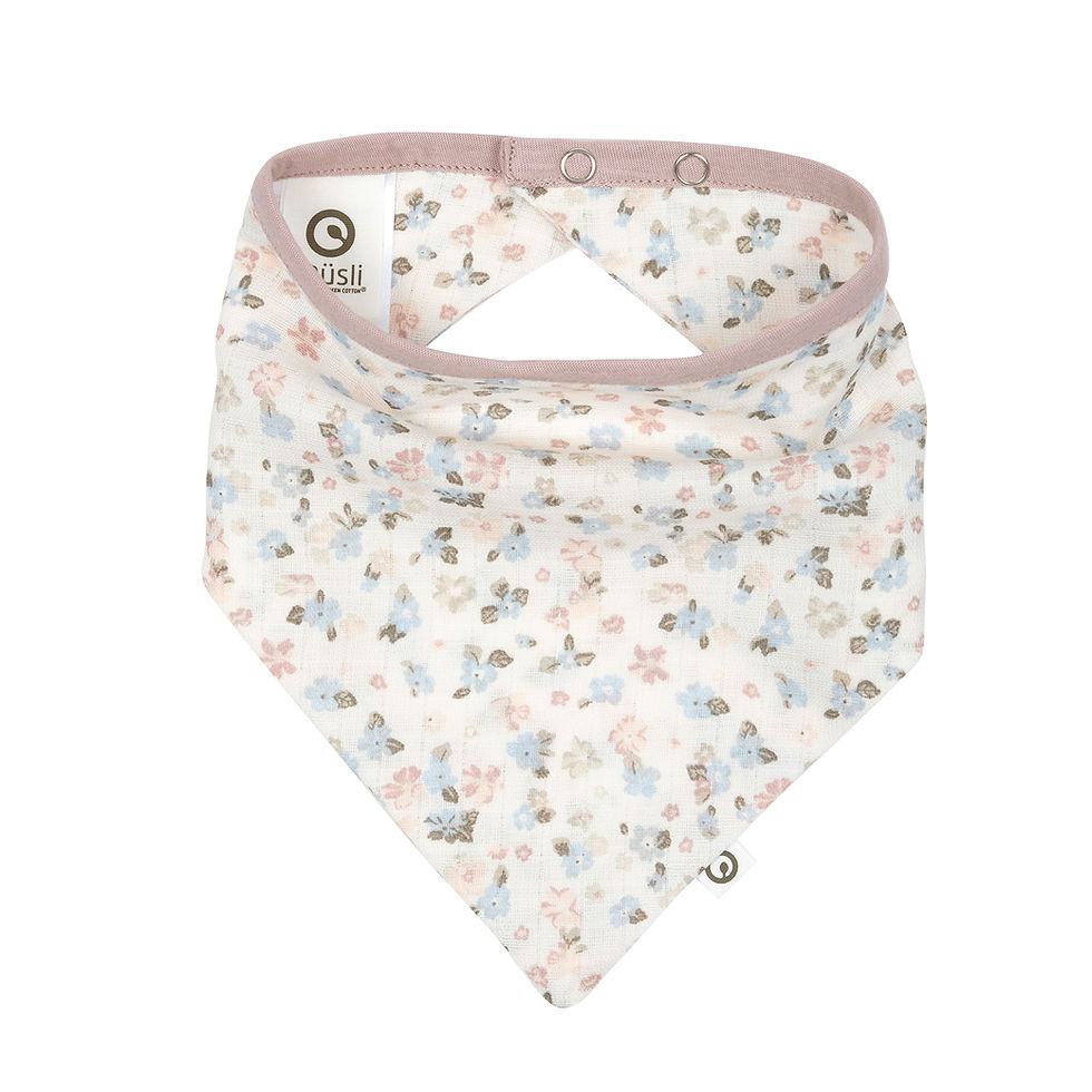 Miniaturbild: Müsli- Bloom- muslin- bib- Dreiecktuch- 2er- Pack- Balsam cream/ Peony/ Jasmin b