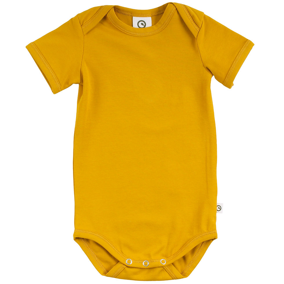 Miniaturbild: Müsli- Cozy me- Body- kurzarm- Mustard- By Green Cotton