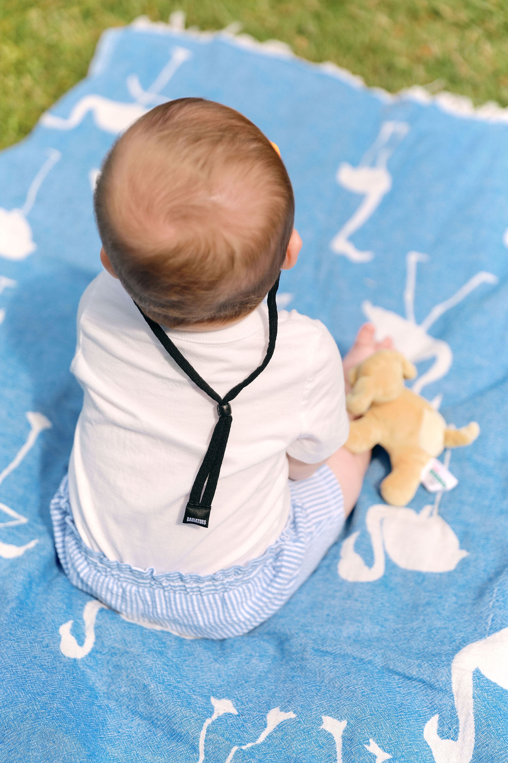 Babiators- Brillenband- Sonnenbrillenband aus Stoff schwarz