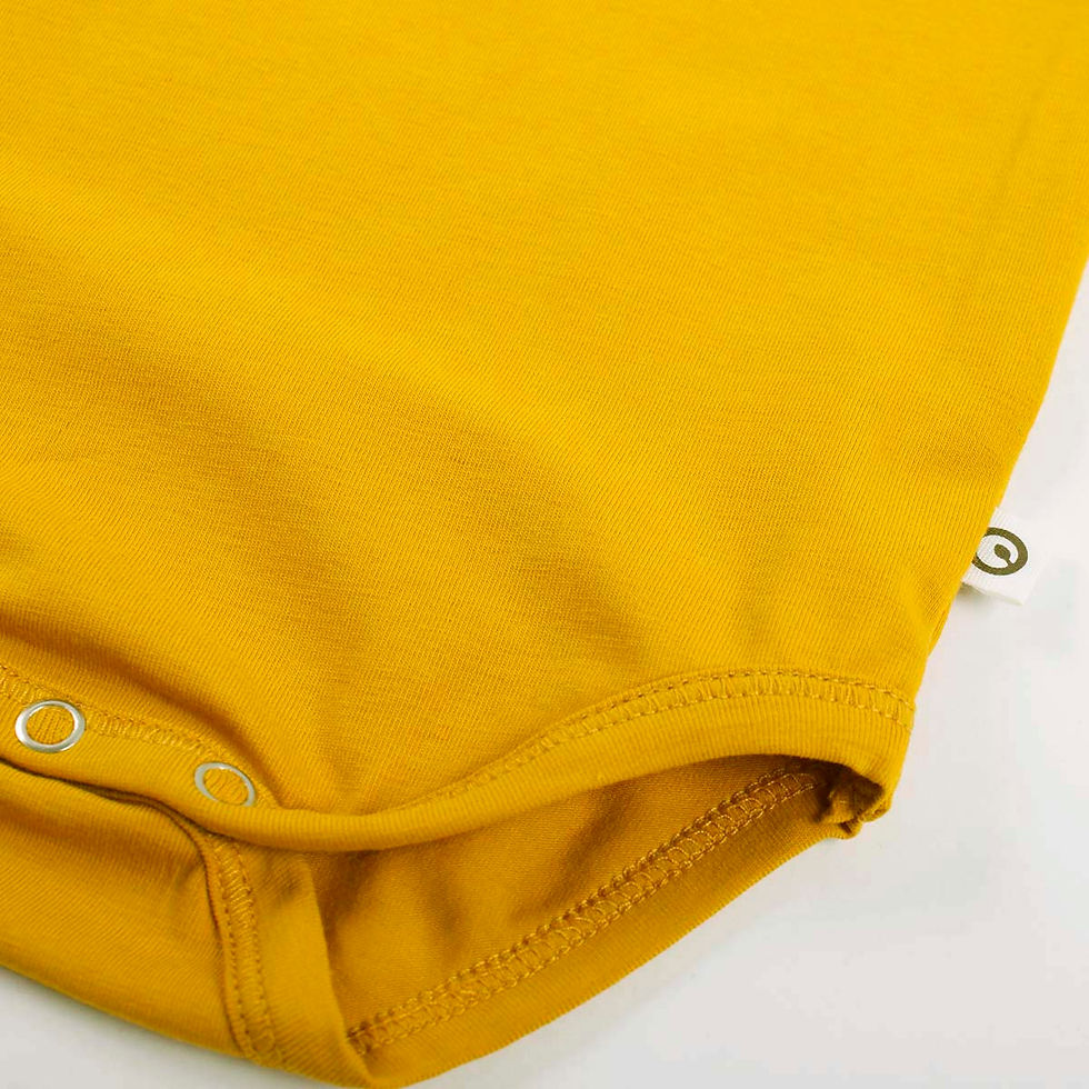 Miniaturbild: Müsli- Cozy me- Body- kurzarm- Mustard- By Green Cotton