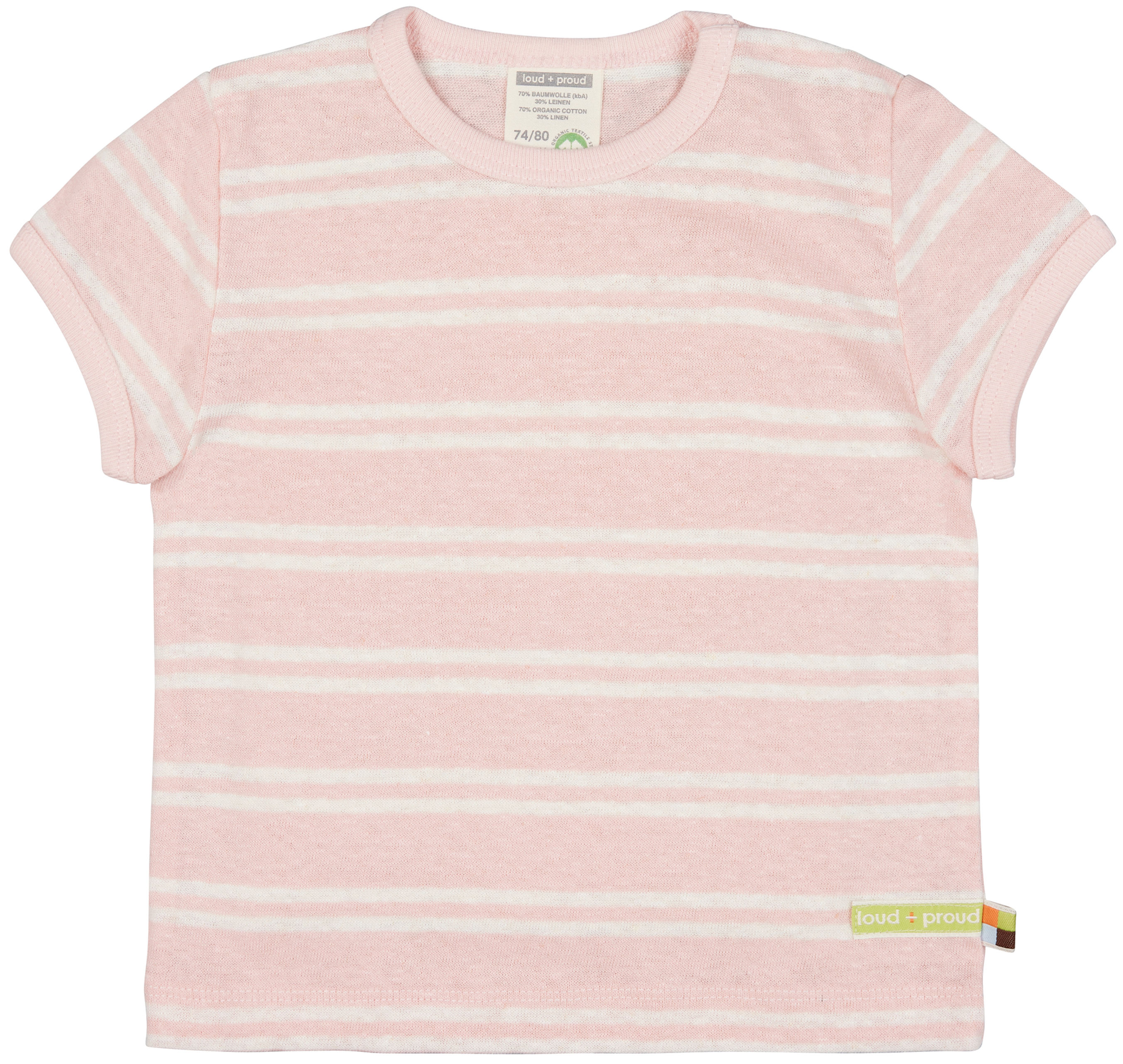 Loud & Proud- T- Shirt- Leinen- Rose