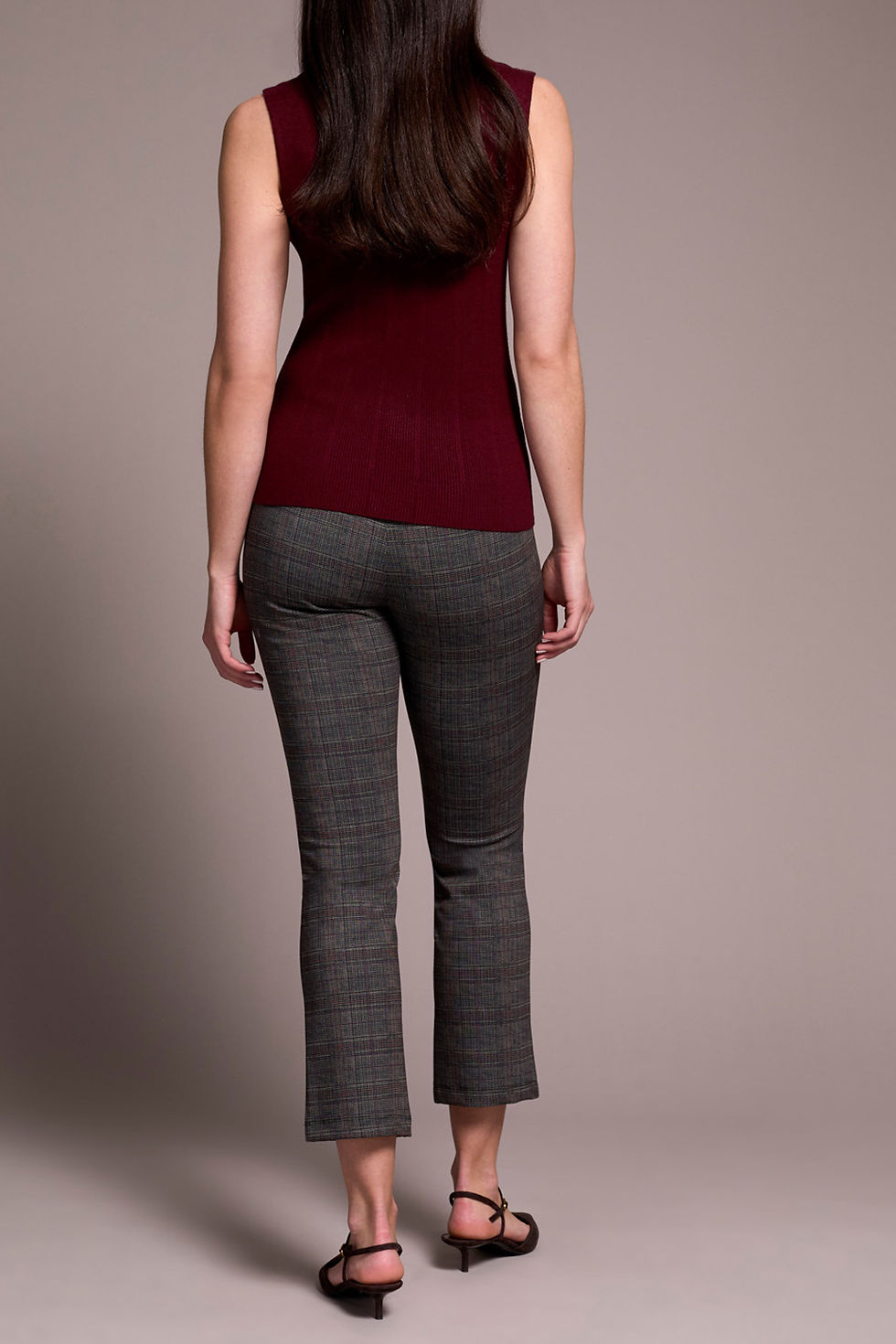 Thumbnail: Pull-On Ponte Ankle Pant - Ivy