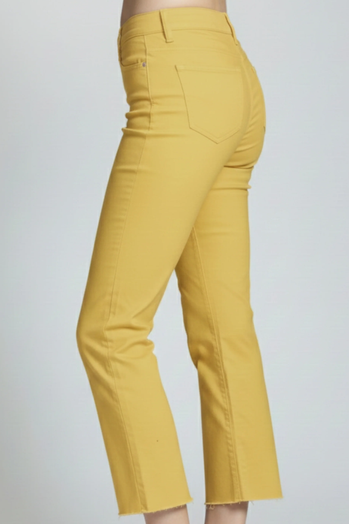 Thumbnail: APNY Popcorn Yellow Cropped Straight Leg