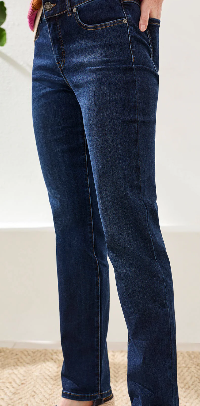 Thumbnail: Petite Sophia Curvy Straight Leg - Deep Ocean
