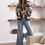 Thumbnail: Buttoned Front Sweater Cardigan - Sapphire